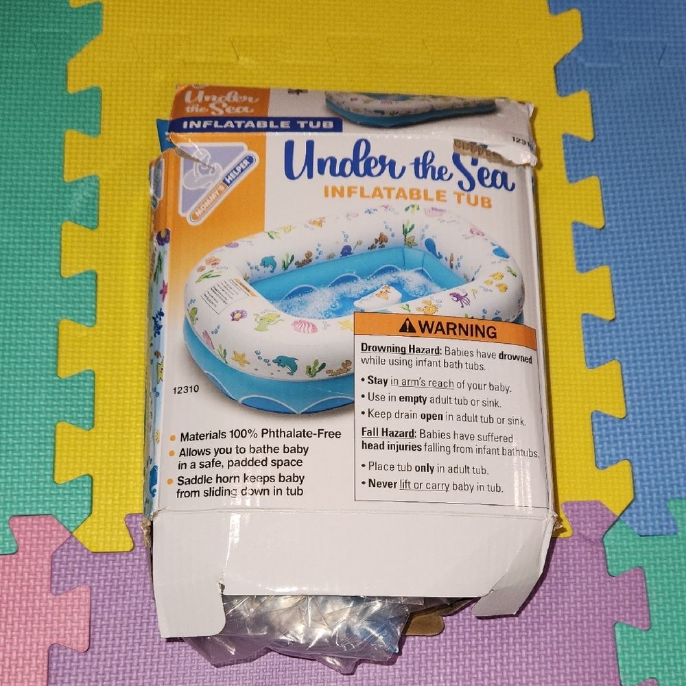 Mommy's Helper Under the Sea Inflatable Baby Tub